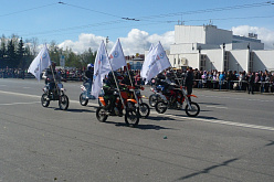 Мотоциклисты представляли одно из предприятий республики