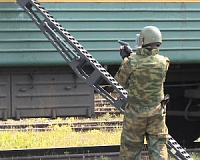 Видеосюжет: на ижевском вокзале  ликвидировали последствия террористического акта