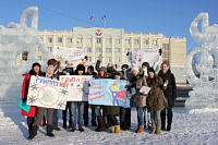 Массовый флэшмоб «Анти-грипп» прошел в Ижевске