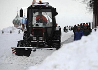  Уборка снега в Ижевске осуществляется круглосуточно