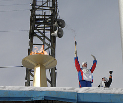 Впервые олимпийский огонь был зажжен в Воткинске