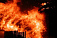 В Удмуртии сгорело 12 гаражей и 35 дровяников