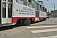 Фото: трамвай  в центре  Ижевска сошел с рельсов 