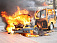 «Газель» полностью сгорела в Ижевске из-за утечки топлива