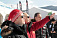 Медведев и Путин спустились по опасной горнолыжной трассе в Сочи