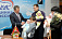 Фотообзор: на прием к президенту Удмуртии принесли  тройню новорожденных