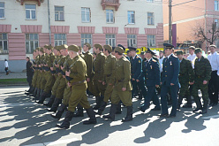 Военные приняли участие в параде